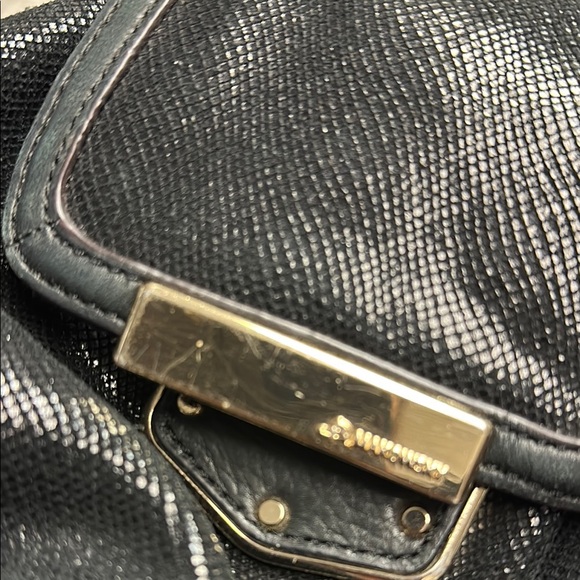 B Makowsky Black Hobo Bag GUC - Picture 5 of 16